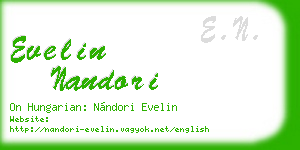 evelin nandori business card