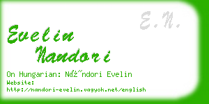 evelin nandori business card